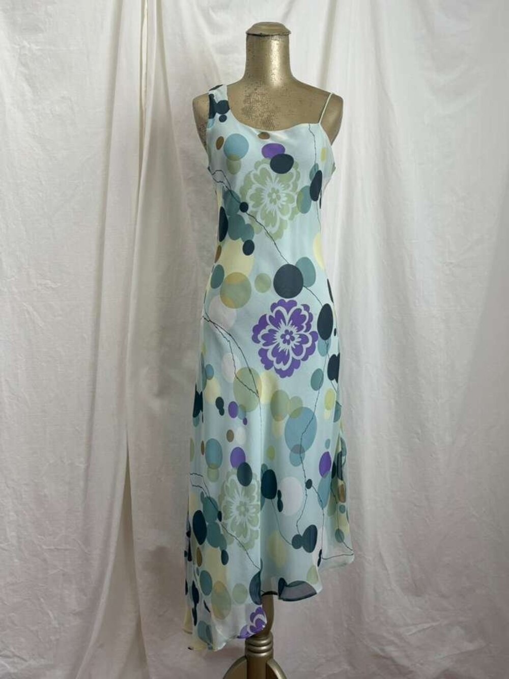 Lapis Y2K Silk Dress S